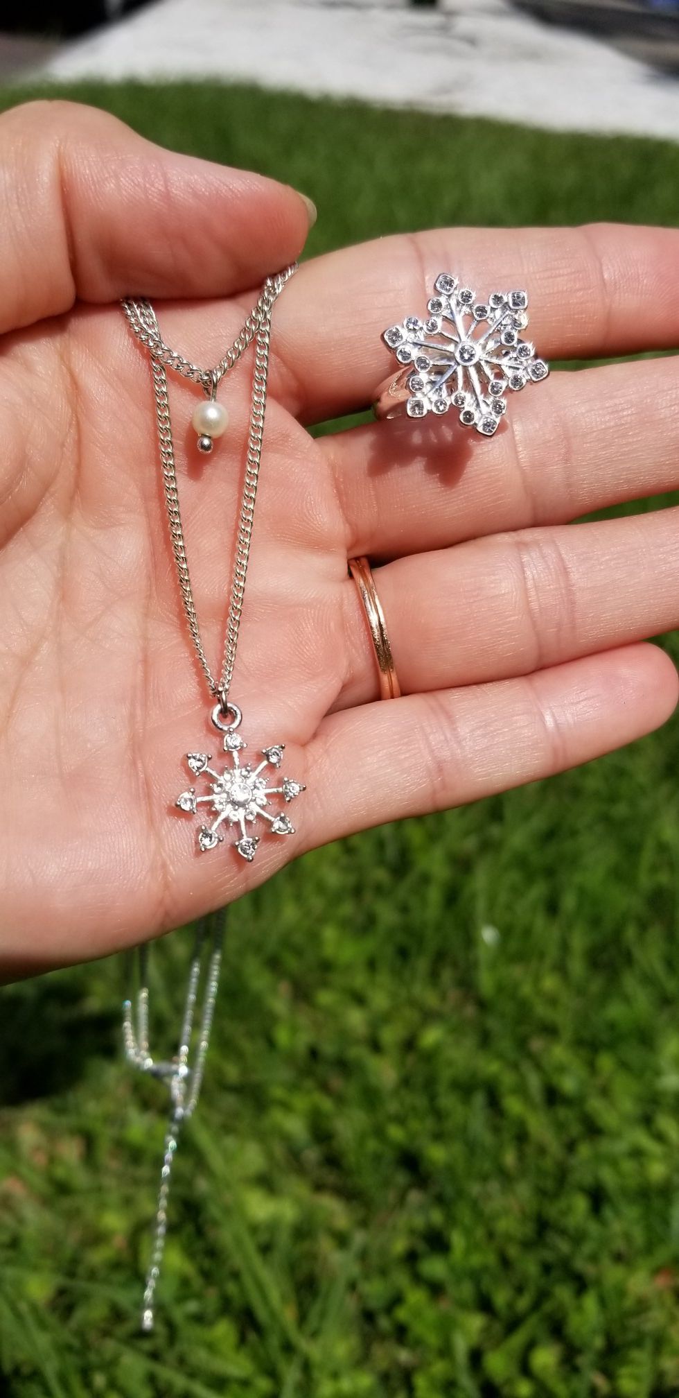 Snowflake jewelry set
