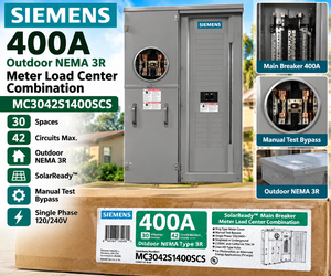 SIEMENS MC3042S1400SC 400A SOLAR-READY METER-COMBO 30/42 CIRCUIT NEMA 3R SIEMENS