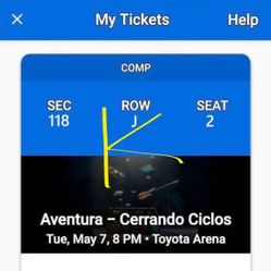 5 Tickets To Aventura Tour Is Available 