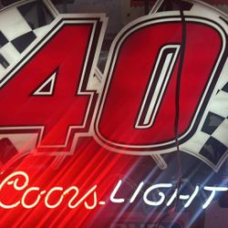 Coors Nascar Neon Light