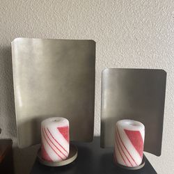 Matte Gold Candle Holders