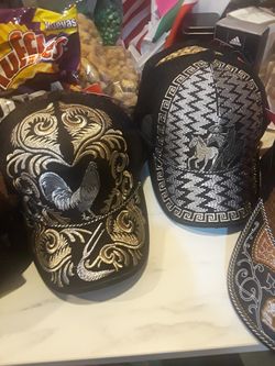 Gorras de hilo plateado vaqueras