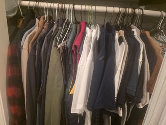 Men's L, 32&34 size clothing for donation