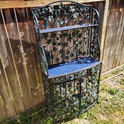 Early 21st Century French Style Metal Grapes Vines Wine Bottle Holder Rack, 56 bottle

