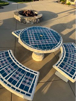 Classic Mosaic concrete table