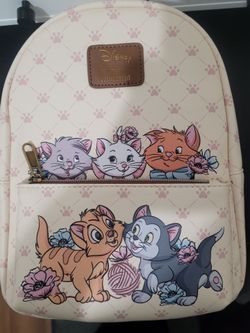Loungefly Disney Cats Flower Quilt Mini Backpack