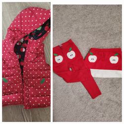 Gymboree Apple Set For Todflers 3t