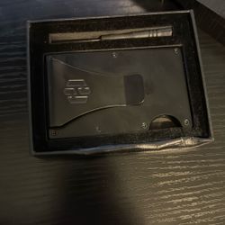 Metal Black Thin Wallet