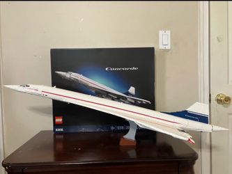 Built Lego Concorde 10318 W/ Original Box & Instructions