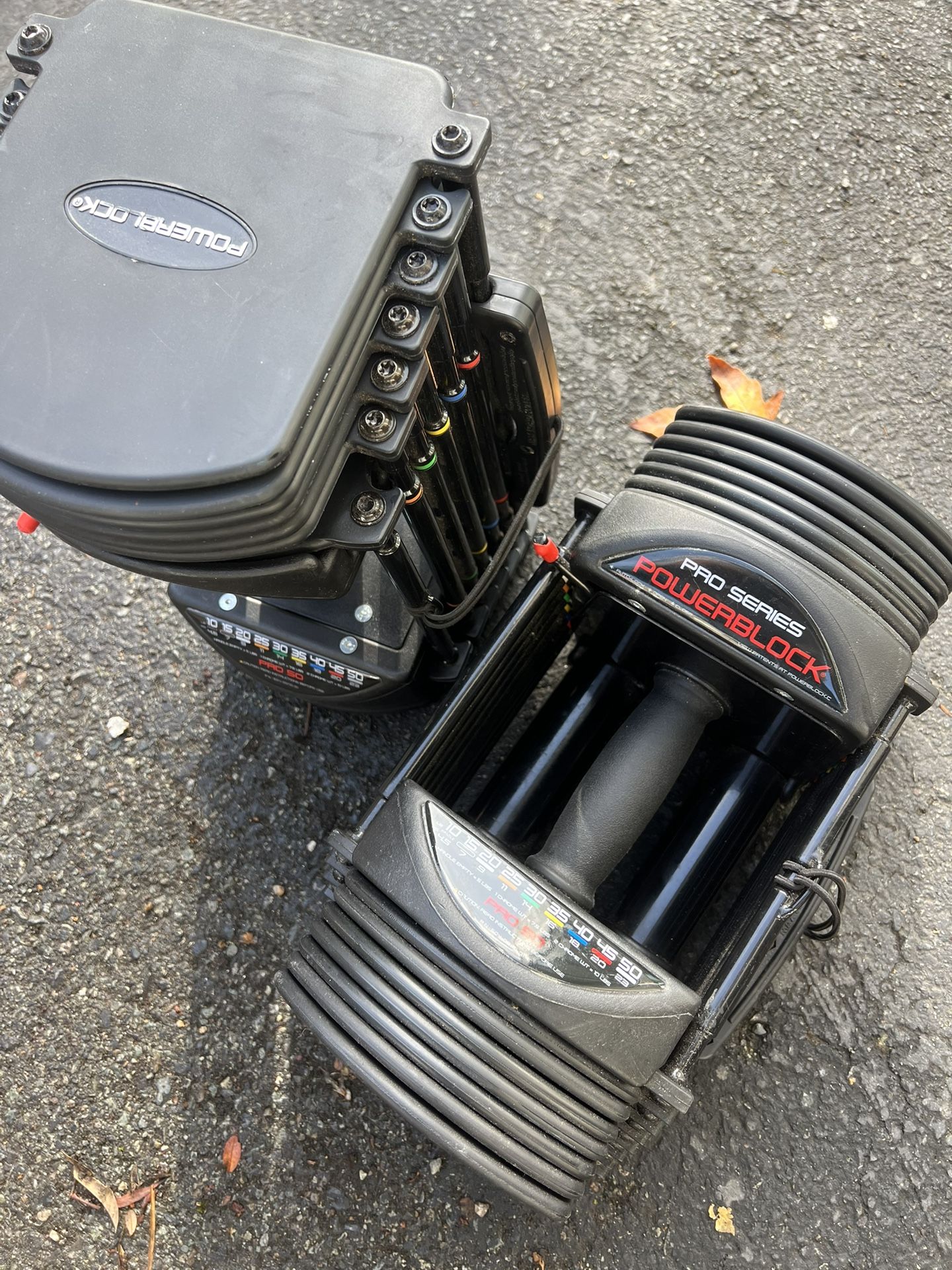 SET of Powerblock Pro Series Adjustable Dumbbells 