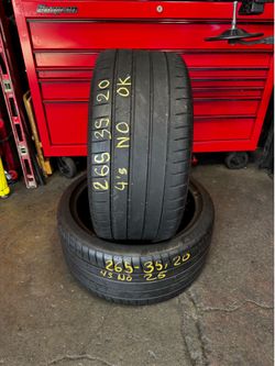 20” tires michelin 265/35/20 semi new with free installation $200