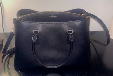 Brand New Kate Spade Black Leather Satchel Handbag