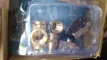 Gasher 8PCS 3/8" NPT Brass Air Hose Pipe Fitting Kit Male Female Tee E &KYub