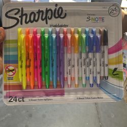 Sharpie Pocket Highlighters And Snote Creative Markers 