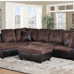 5 Piece sectional with Ottoman 