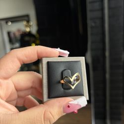 OPEN HEART RING 14K 