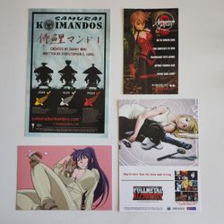Post Cards Promotion Promo Pack Samurai Koimandos Anime Punked Spawn Fullmetal 