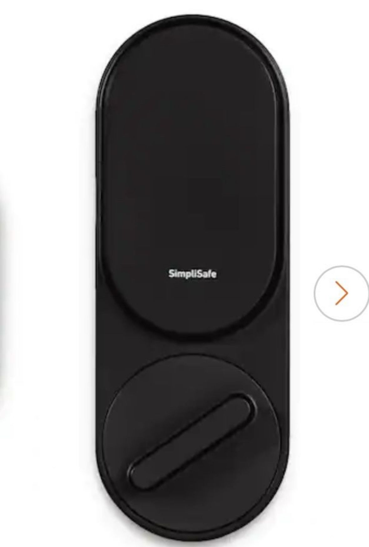 SimpliSafe Smart Lock For Door & Home Security, Black
