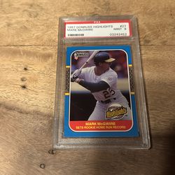 1987 Mark McGwire Donruss Highlights PSA 9