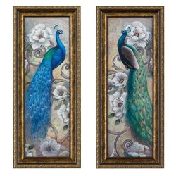 Homeinteriors set/2 Cuadros largos Nuevos de peacock 🦚