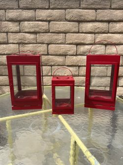 Metal Lantern Set