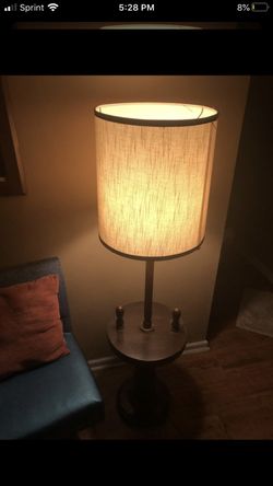 Vintage lamp with tray