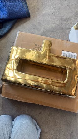 Gold Contemporary Vase