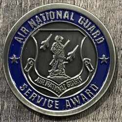 New Air National Guard Service Award Military Challenge Coin