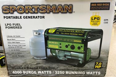 SPORTSMAN LPG FUEL POWERED 3250W Portable Generator