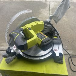 RYOBI 14 Amp Corded 10 in. Compound Miter Saw with LED Cutline Indicator