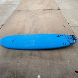 8ft2in Foam Top Surfboard