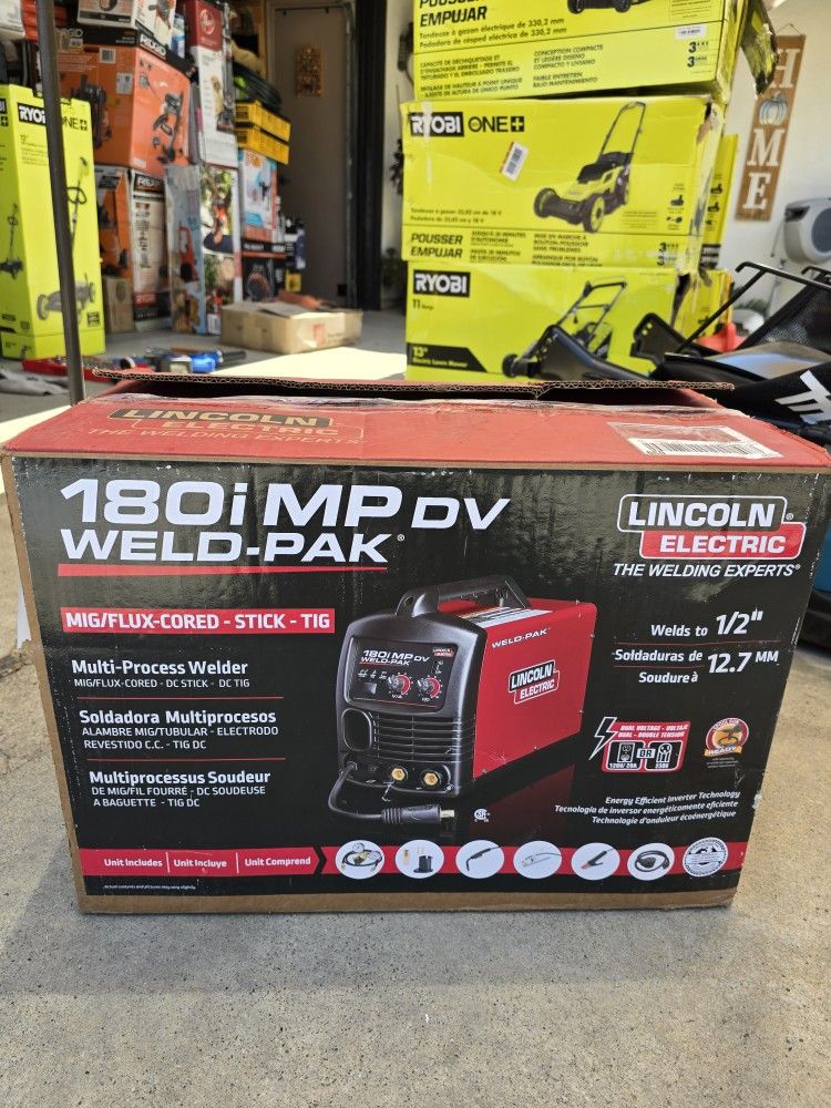 180-amp Weld-pak 180i Multi-process Stick/mig/Flux-core/tig 120v Or 230v Aluminum Welder