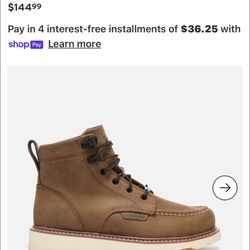 Brunt Marin Unlined Work Boots 11 Men’s Soft Toe