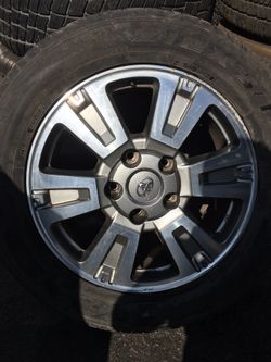 4 tire and wheel 20in for tundra