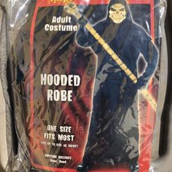 Halloween Hooded Robe With Mask