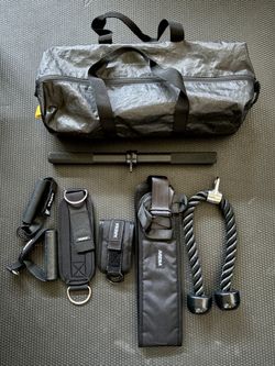 Gym workout exercise equipment attachment set