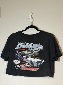 Cropped Graphic T-Shirt