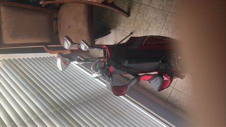Golf clubs plus bag