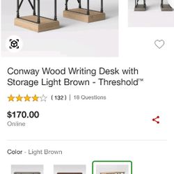 Conway Threshold Desk With Storage