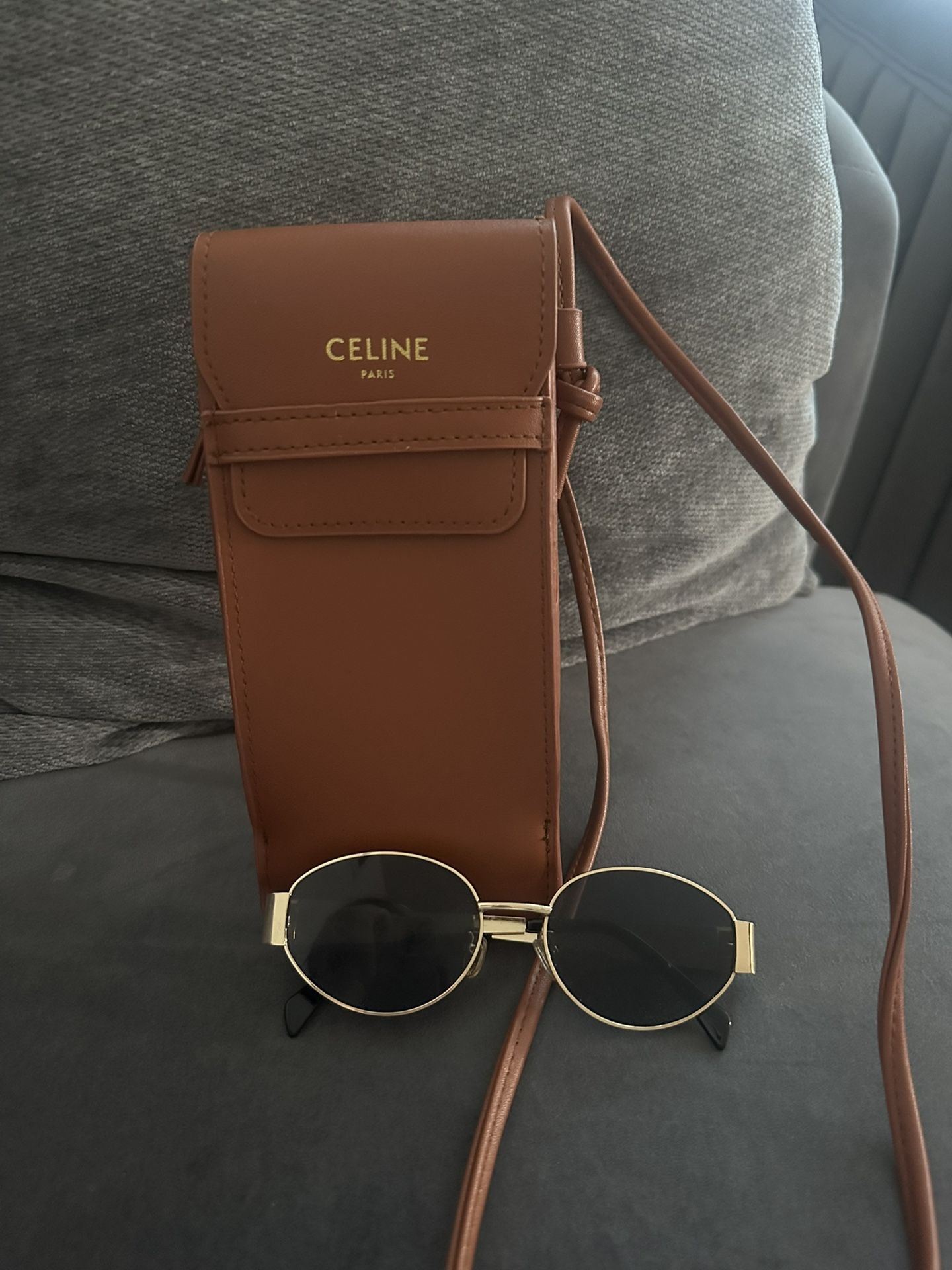 Gold Celine sunglasses