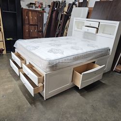 Queen bed and mattress