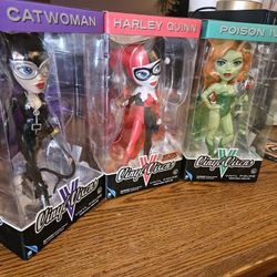 Vinyl Vixens Harley Quinn Poison Ivy Catwoman