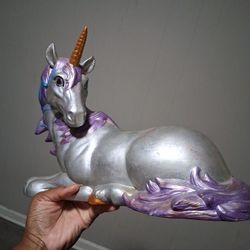 Hand Painted Unicorn Statue