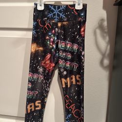 Girls Christmas leggings Size 6 