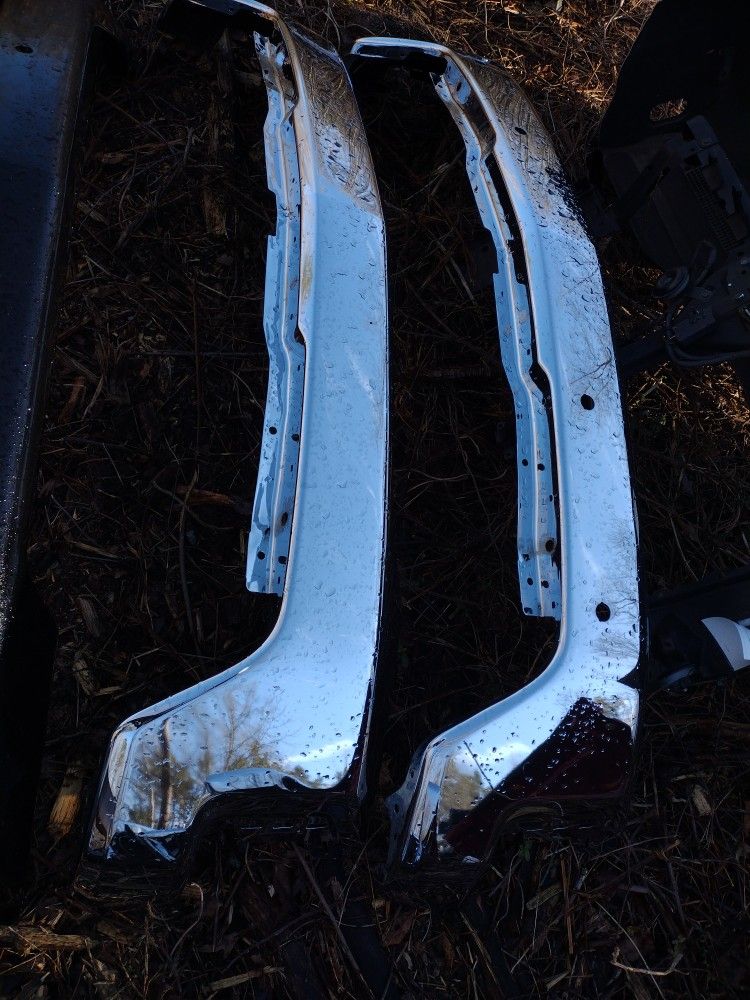 2019 To 2021 Chevrolet 1500 Chrome Front Bumper With No Sensor Holes OEM Part