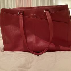 Cole Haan Leather Tote Red