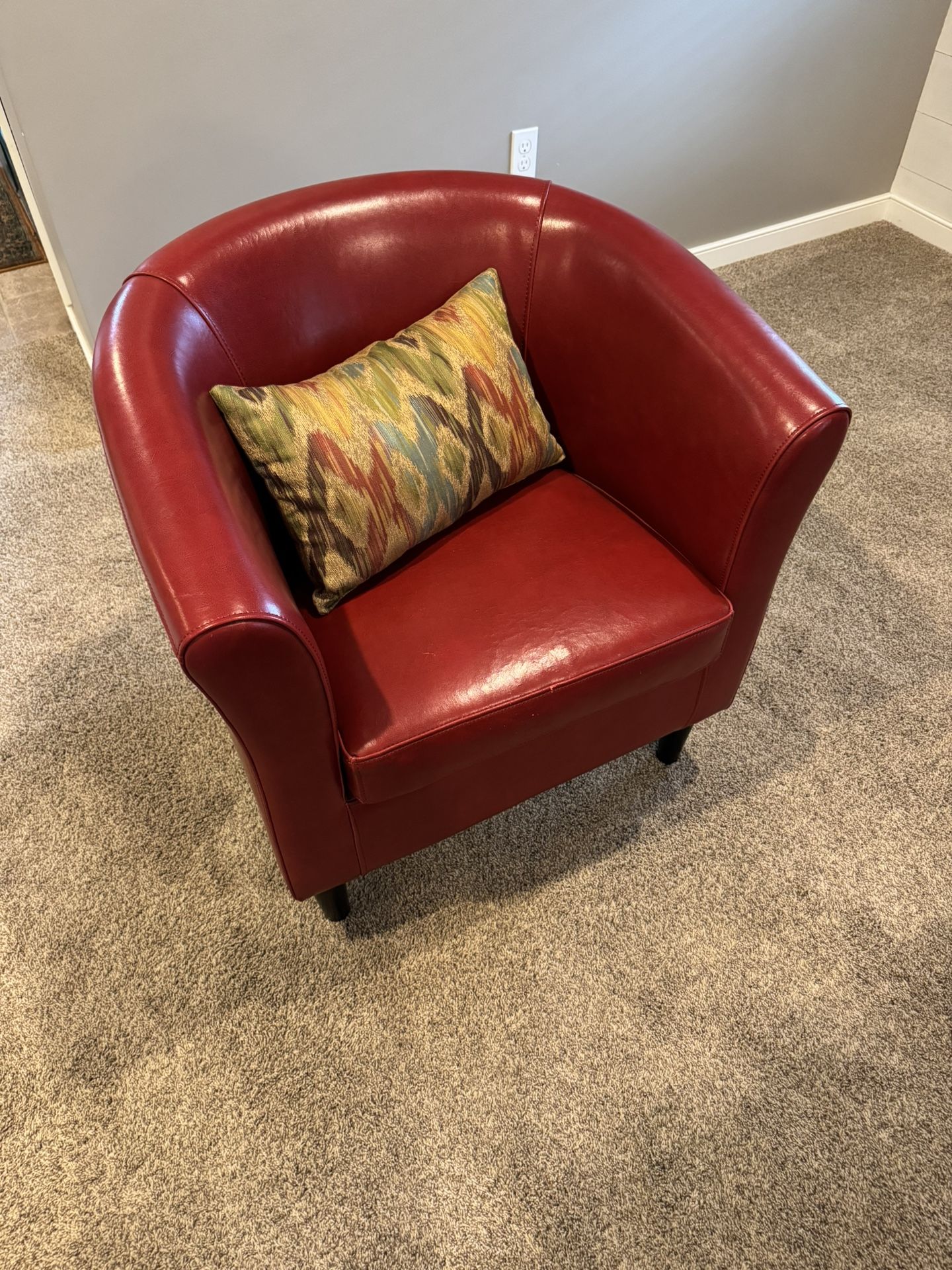 Red Leather Chairs