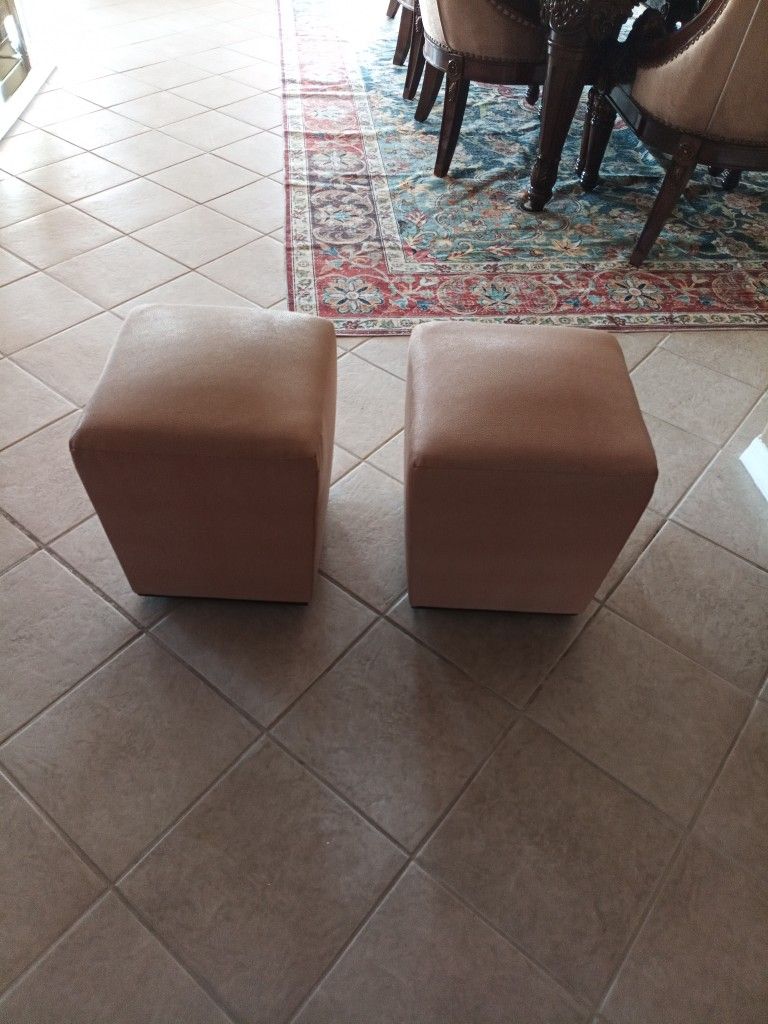 Two Small Stools with wheels $15 total