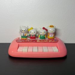 Rare Vintage 1998 Hello Kitty Sanrio Mini Electronic Piano Toy 