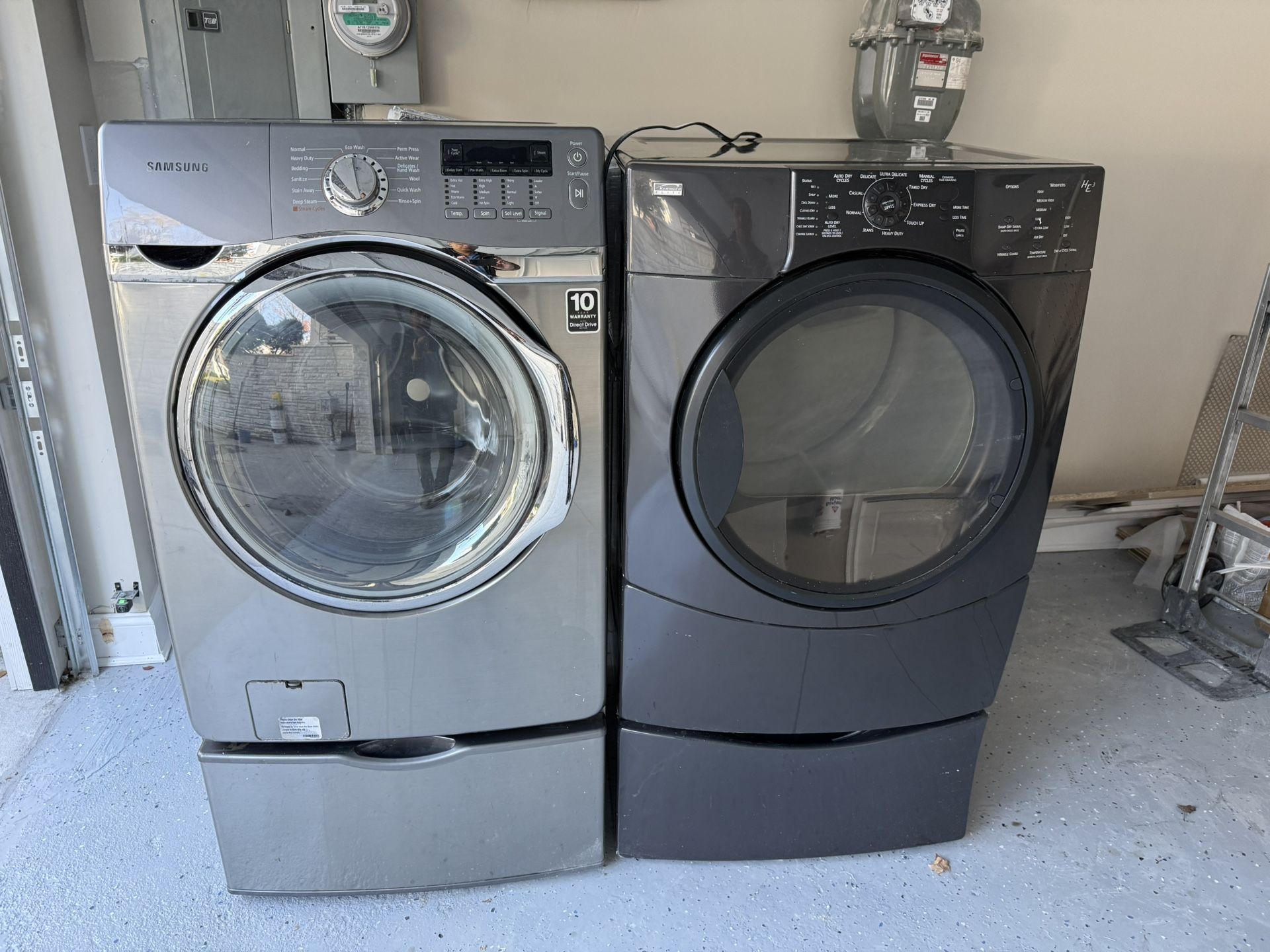 Samsung Washing Machine, Kenmore Gas Dryer 
